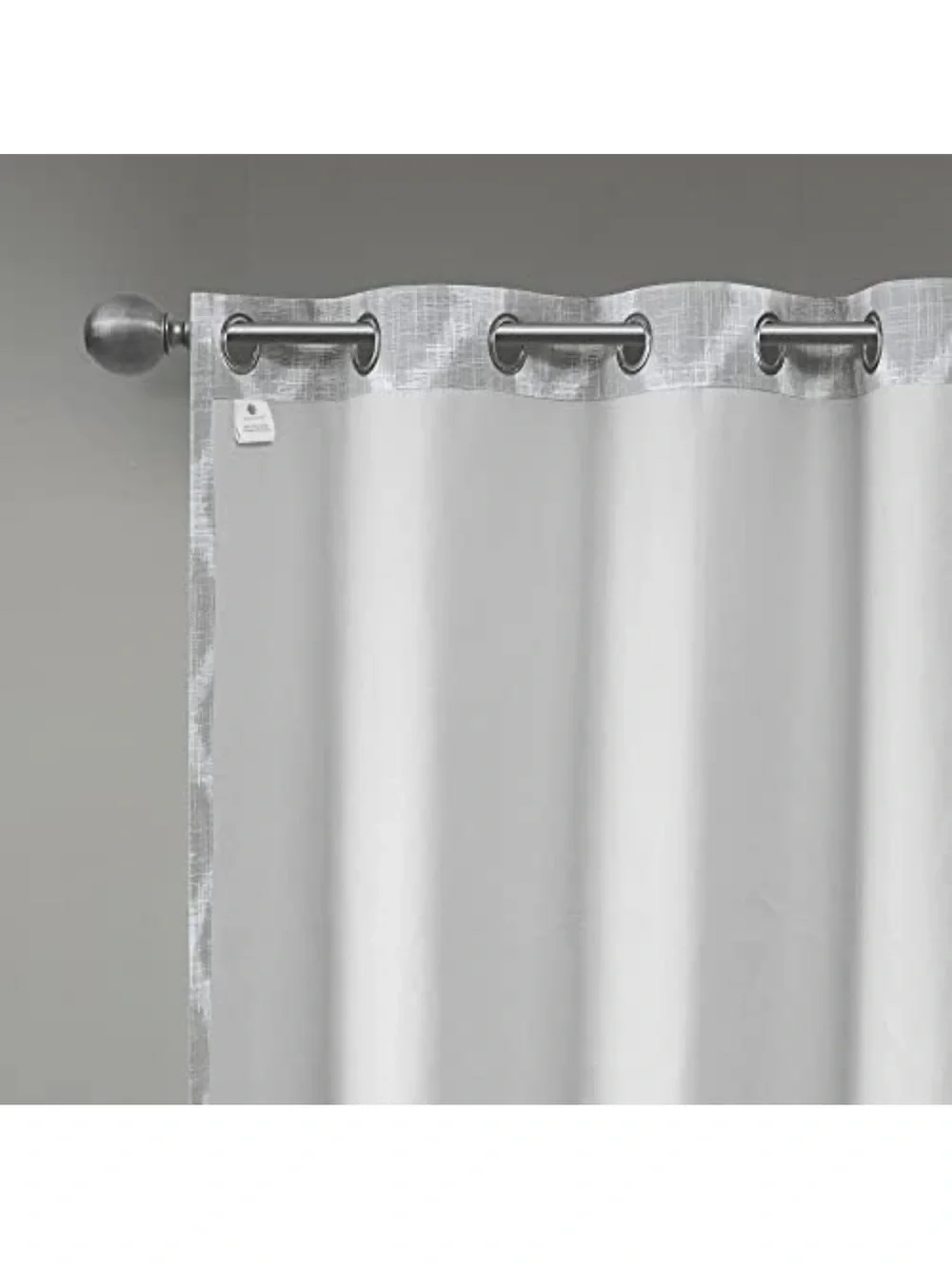 Elegant Gray Geometric Grommet Blackout Curtain Panel 100” W x 84” L